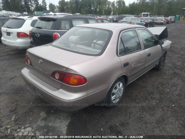 2T1BR12E5YC360864 - 2000 TOYOTA COROLLA VE/CE/LE 金色 照片 4