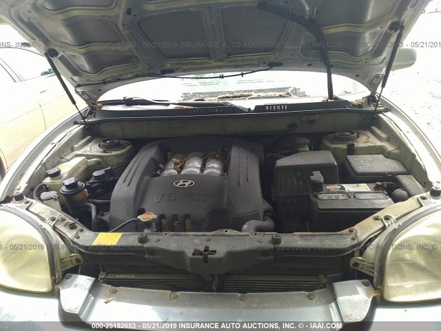 KM8SC73D53U425505 - 2003 HYUNDAI SANTA FE GLS/LX SILVER photo 10