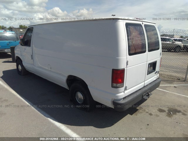 1FTRE1426WHC09263 - 1998 FORD ECONOLINE E150 VAN WHITE photo 3