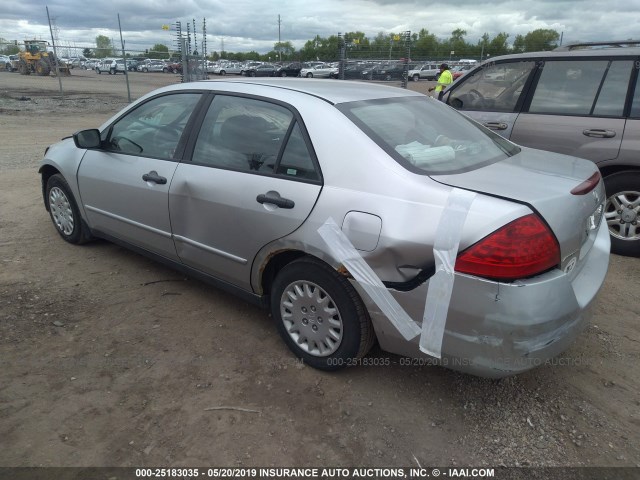 1HGCM56167A094440 - 2007 HONDA ACCORD VALUE GRAY photo 3