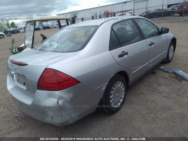 1HGCM56167A094440 - 2007 HONDA ACCORD VALUE GRAY photo 4