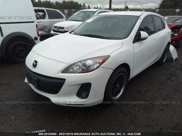 JM1BL1L81C1620541 - 2012 MAZDA 3 I WHITE photo 2