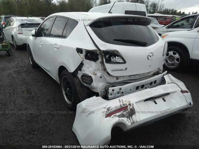 JM1BL1L81C1620541 - 2012 MAZDA 3 I WHITE photo 3