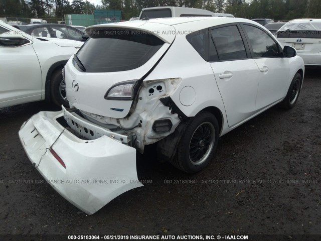 JM1BL1L81C1620541 - 2012 MAZDA 3 I WHITE photo 4