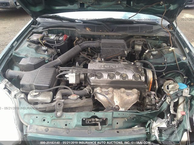 1HGEJ6226XL039643 - 1999 HONDA CIVIC DX GREEN photo 10