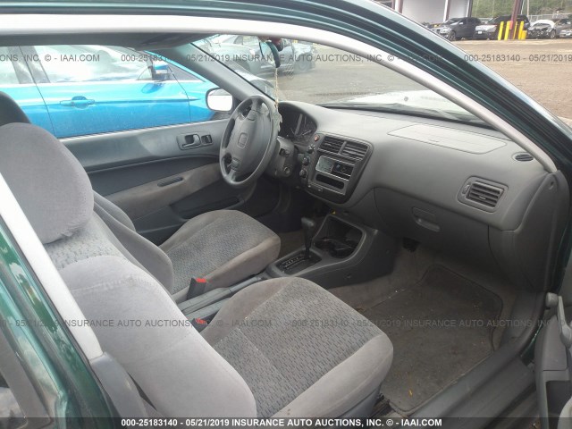 1HGEJ6226XL039643 - 1999 HONDA CIVIC DX GREEN photo 5