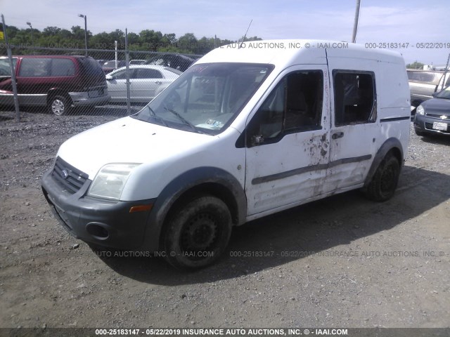 NM0LS6AN0BT045748 - 2011 FORD TRANSIT CONNECT XL WHITE photo 2
