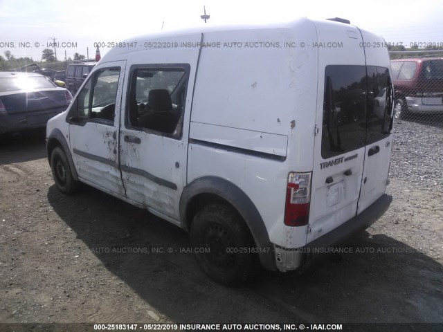 NM0LS6AN0BT045748 - 2011 FORD TRANSIT CONNECT XL WHITE photo 3