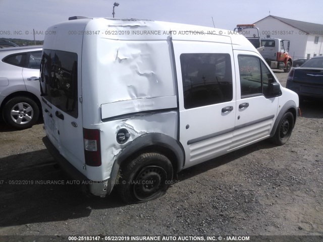 NM0LS6AN0BT045748 - 2011 FORD TRANSIT CONNECT XL WHITE photo 4