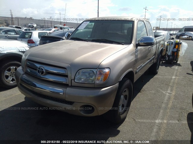 5TBRU34136S474037 - 2006 TOYOTA TUNDRA ACCESS CAB SR5 TAN photo 2