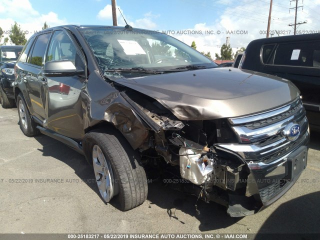 2FMDK3JC7DBC37770 - 2013 FORD EDGE SEL GRAY photo 1