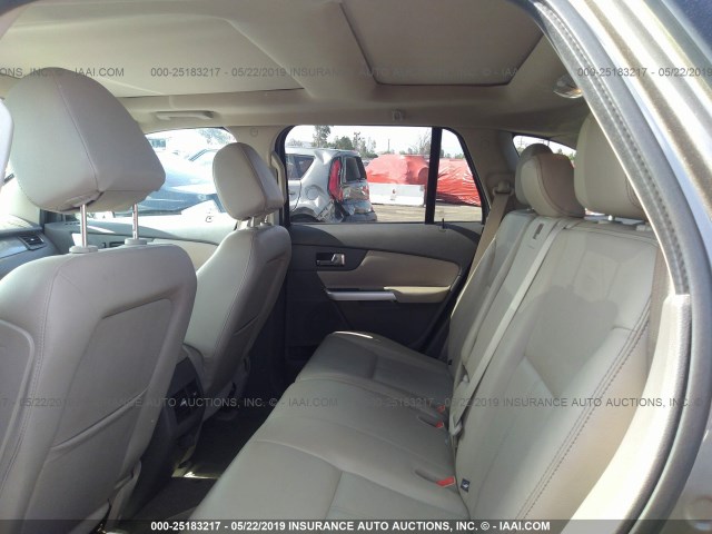 2FMDK3JC7DBC37770 - 2013 FORD EDGE SEL GRAY photo 8