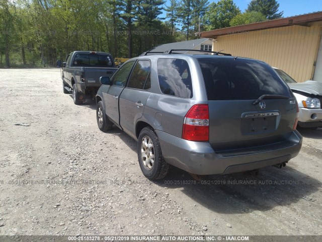 2HNYD18821H512499 - 2001 ACURA MDX TOURING BLUE photo 3