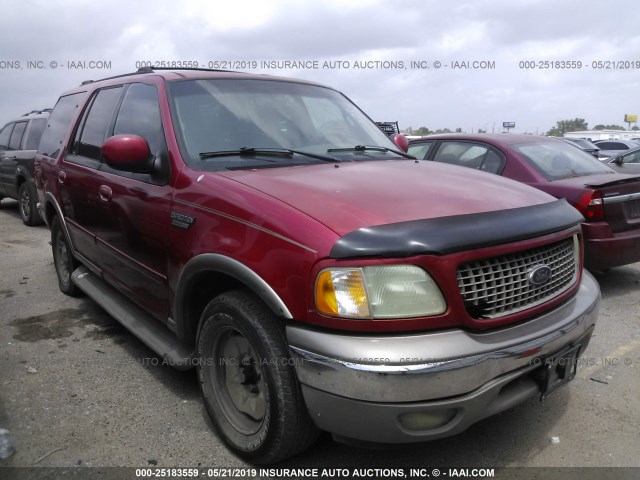 1FMRU17L02LA56325 - 2002 FORD EXPEDITION EDDIE BAUER RED photo 1