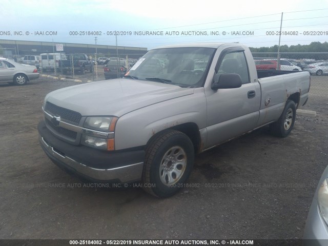 1GCEC14X55Z155026 - 2005 CHEVROLET SILVERADO C1500 BEIGE photo 2