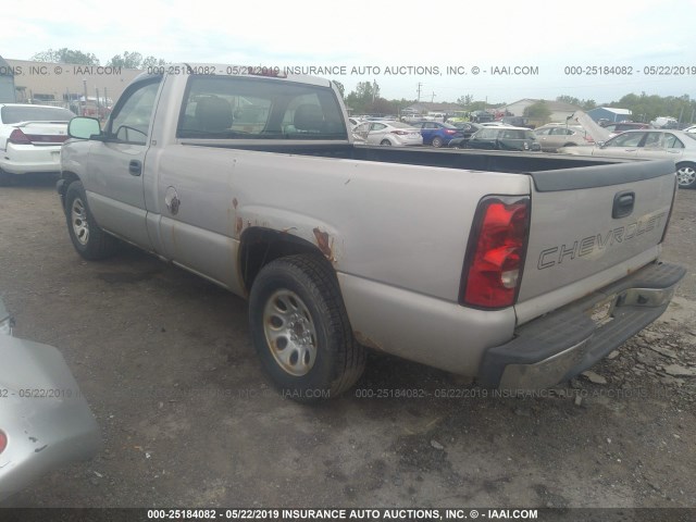 1GCEC14X55Z155026 - 2005 CHEVROLET SILVERADO C1500 BEIGE photo 3