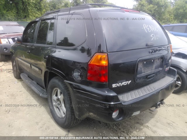 1GKDS13S522451757 - 2002 GMC ENVOY BLACK photo 3