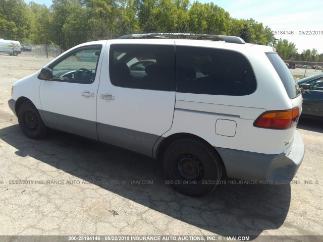 4T3ZF13C9YU236381 - 2000 TOYOTA SIENNA LE/XLE WHITE photo 3