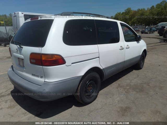 4T3ZF13C9YU236381 - 2000 TOYOTA SIENNA LE/XLE WHITE photo 4