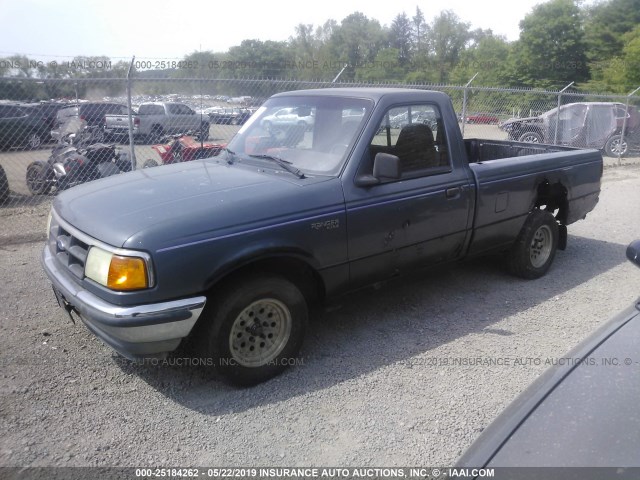 1FTCR10U3RUA38128 - 1994 FORD RANGER BLUE photo 2