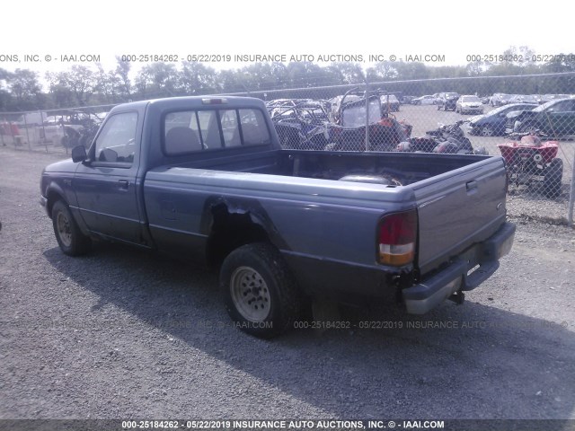 1FTCR10U3RUA38128 - 1994 FORD RANGER BLUE photo 3