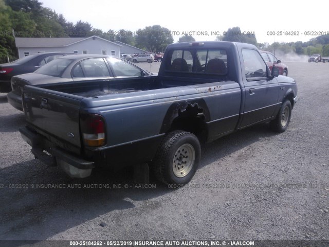 1FTCR10U3RUA38128 - 1994 FORD RANGER BLUE photo 4