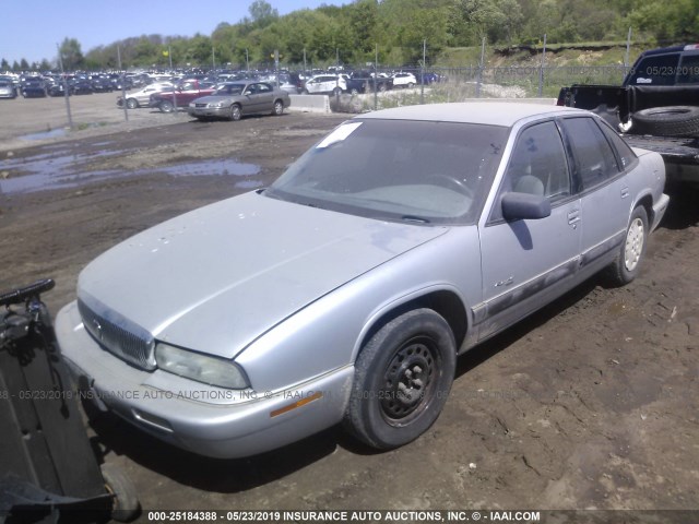 2G4WB52M9S1433949 - 1995 BUICK REGAL CUSTOM SILVER photo 2