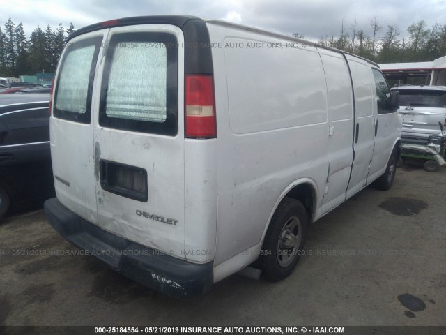 1GCEG15X131205158 - 2003 CHEVROLET EXPRESS G1500  WHITE photo 4