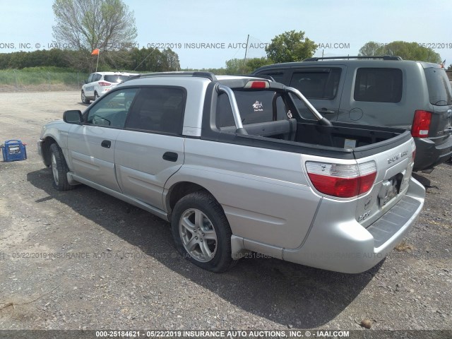 4S4BT62C067102159 - 2006 SUBARU BAJA SPORT SILVER photo 3