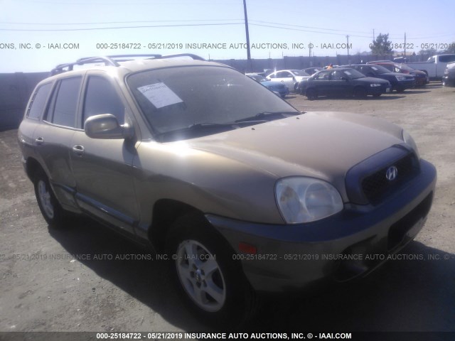 KM8SB12B34U655447 - 2004 HYUNDAI SANTA FE GL GOLD photo 1