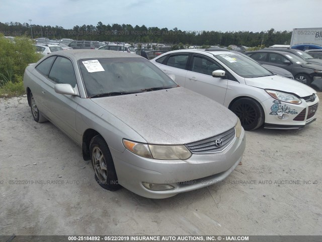 2T1CE22P12C008783 - 2002 TOYOTA CAMRY SOLARA SE SILVER photo 1