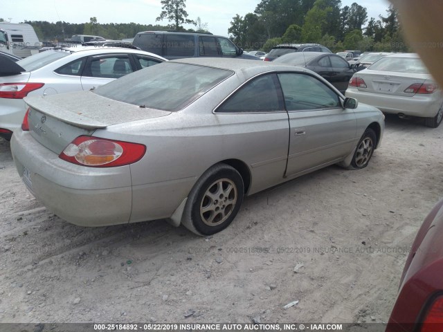 2T1CE22P12C008783 - 2002 TOYOTA CAMRY SOLARA SE SILVER photo 4