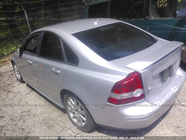 YV1MS682552064349 - 2005 VOLVO S40 T5 SILVER photo 3