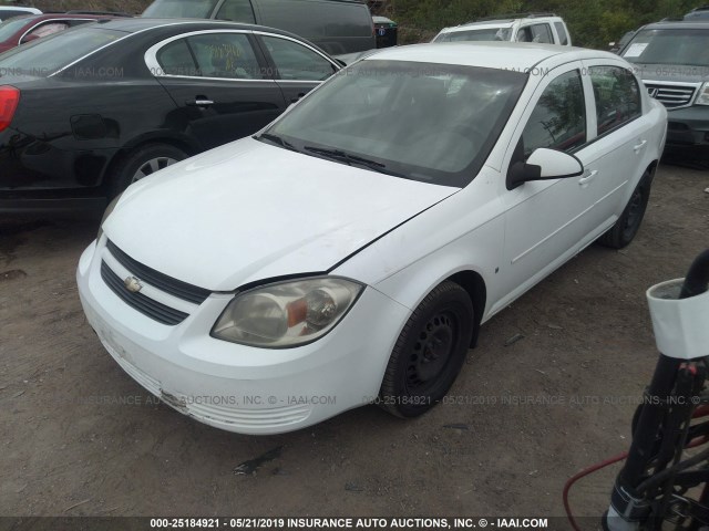 1G1AT58H897243975 - 2009 CHEVROLET COBALT LT WHITE photo 2