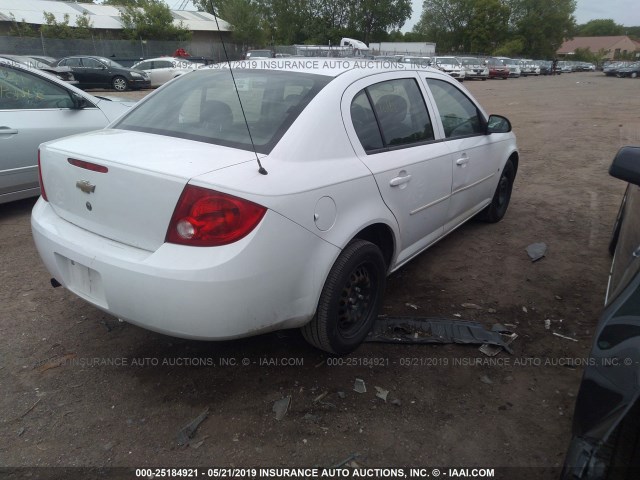 1G1AT58H897243975 - 2009 CHEVROLET COBALT LT WHITE photo 4