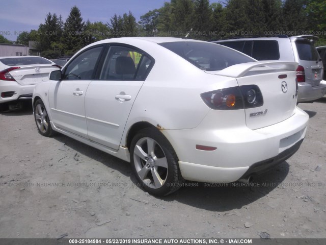 JM1BK324561422725 - 2006 MAZDA 3 S WHITE photo 3