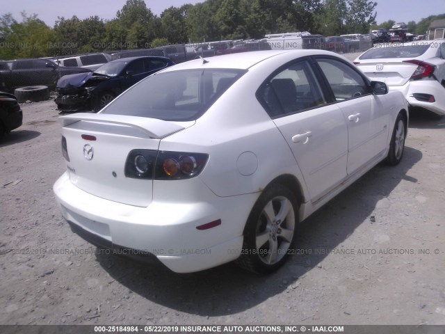 JM1BK324561422725 - 2006 MAZDA 3 S WHITE photo 4