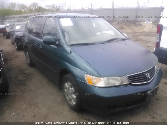 2HKRL18002H557277 - 2002 HONDA ODYSSEY EXL GREEN photo 1