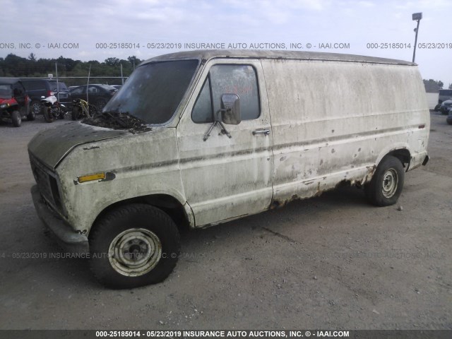 1FTDE14Y9FHA38541 - 1985 FORD ECONOLINE E150 VAN WHITE photo 2