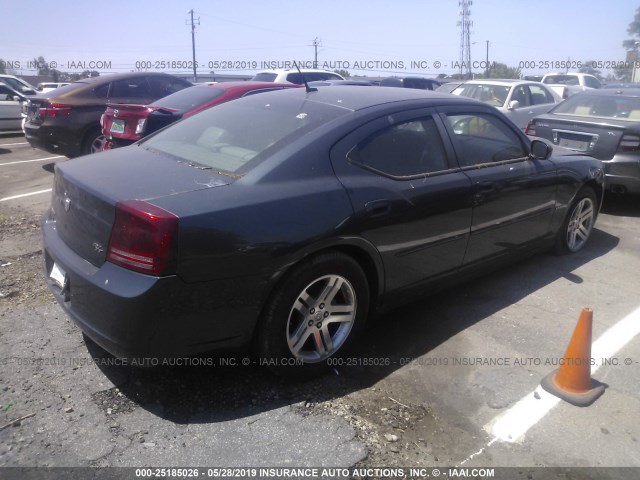 2B3KA53H28H132366 - 2008 DODGE CHARGER R/T GRAY photo 4