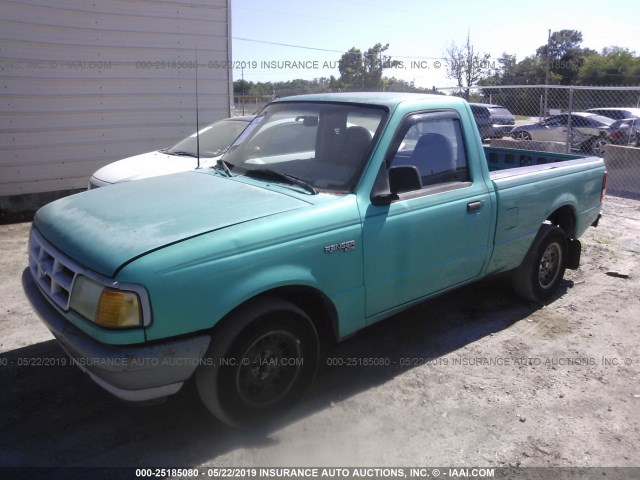 1FTCR10A6RPA59348 - 1994 FORD RANGER GREEN photo 2
