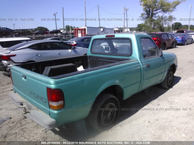 1FTCR10A6RPA59348 - 1994 FORD RANGER GREEN photo 4