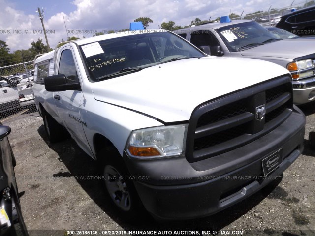 3C6JD6DT1CG130618 - 2012 DODGE RAM 1500 ST WHITE photo 1