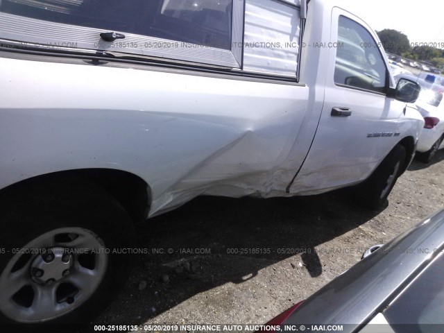 3C6JD6DT1CG130618 - 2012 DODGE RAM 1500 ST WHITE photo 6