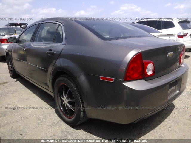 1G1ZA5EU4BF309007 - 2011 CHEVROLET MALIBU LS GRAY photo 3