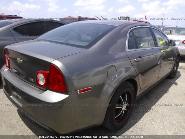 1G1ZA5EU4BF309007 - 2011 CHEVROLET MALIBU LS GRAY photo 4