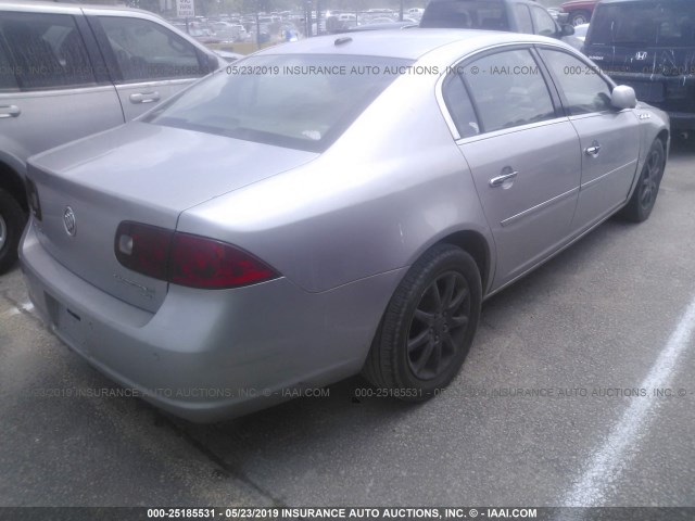 1G4HD57287U107632 - 2007 BUICK LUCERNE CXL SILVER photo 4