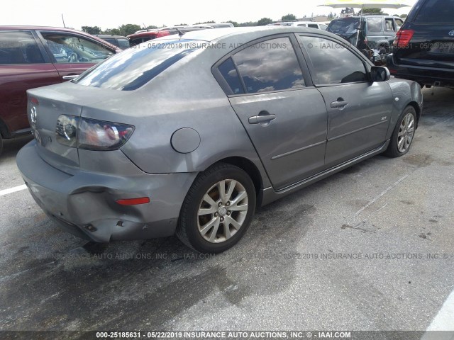 JM1BK323161407405 - 2006 MAZDA 3 S GRAY photo 4