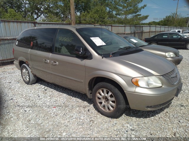 2C4GP44302R504577 - 2002 CHRYSLER TOWN & COUNTRY LX GOLD photo 1