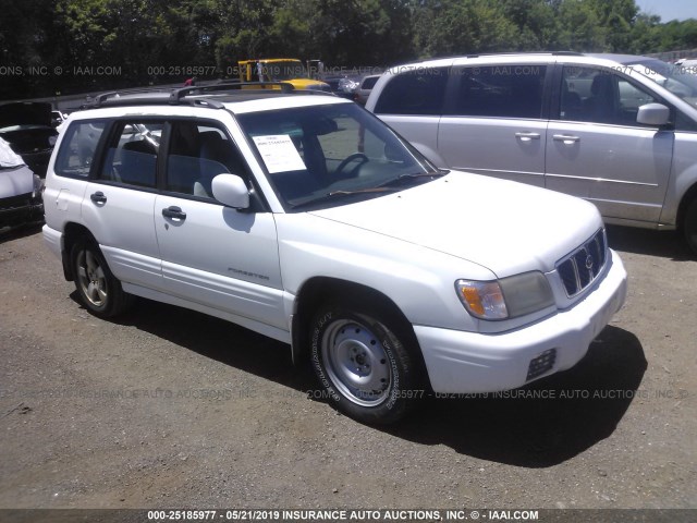 JF1SF65671H730486 - 2001 SUBARU FORESTER S WHITE photo 1